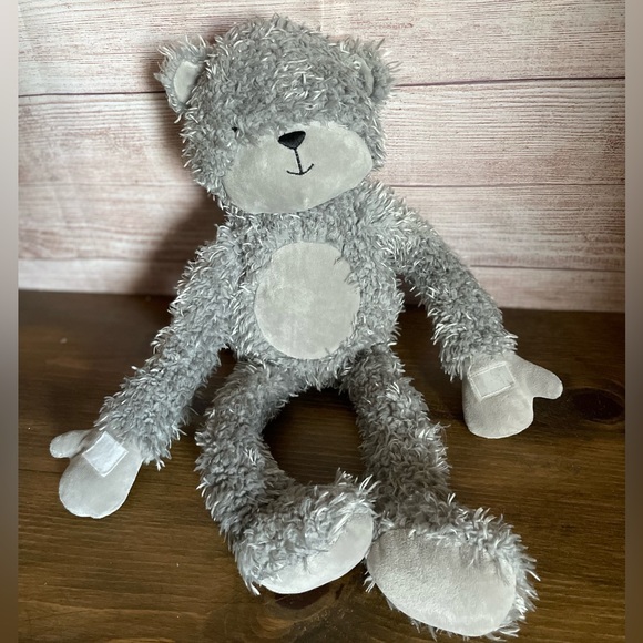 Lambs & Ivy KoKo the Monkey plush‎ Stuff animal grey curly hair Velcro hands “19 - Picture 2 of 9
